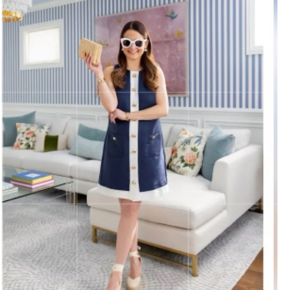 SAIL to SABLE Navy Grace Shift Dress